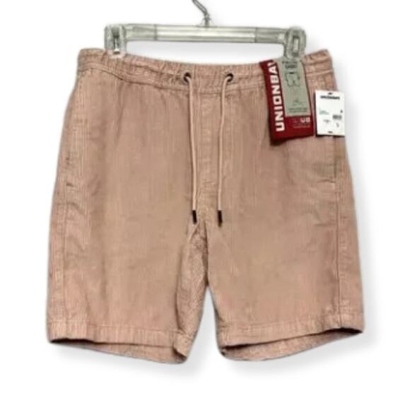 Unionbay Corduroy Shorts Adjustable Drawstring Elastic Waistband Pink Small NWT - Picture 1 of 8